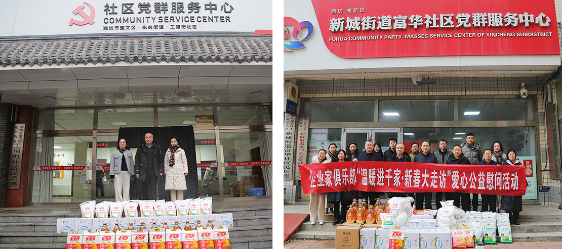 “溫暖進千家·新春大走訪”赴葦灣社區(qū)、工福街社區(qū)等慈善走訪